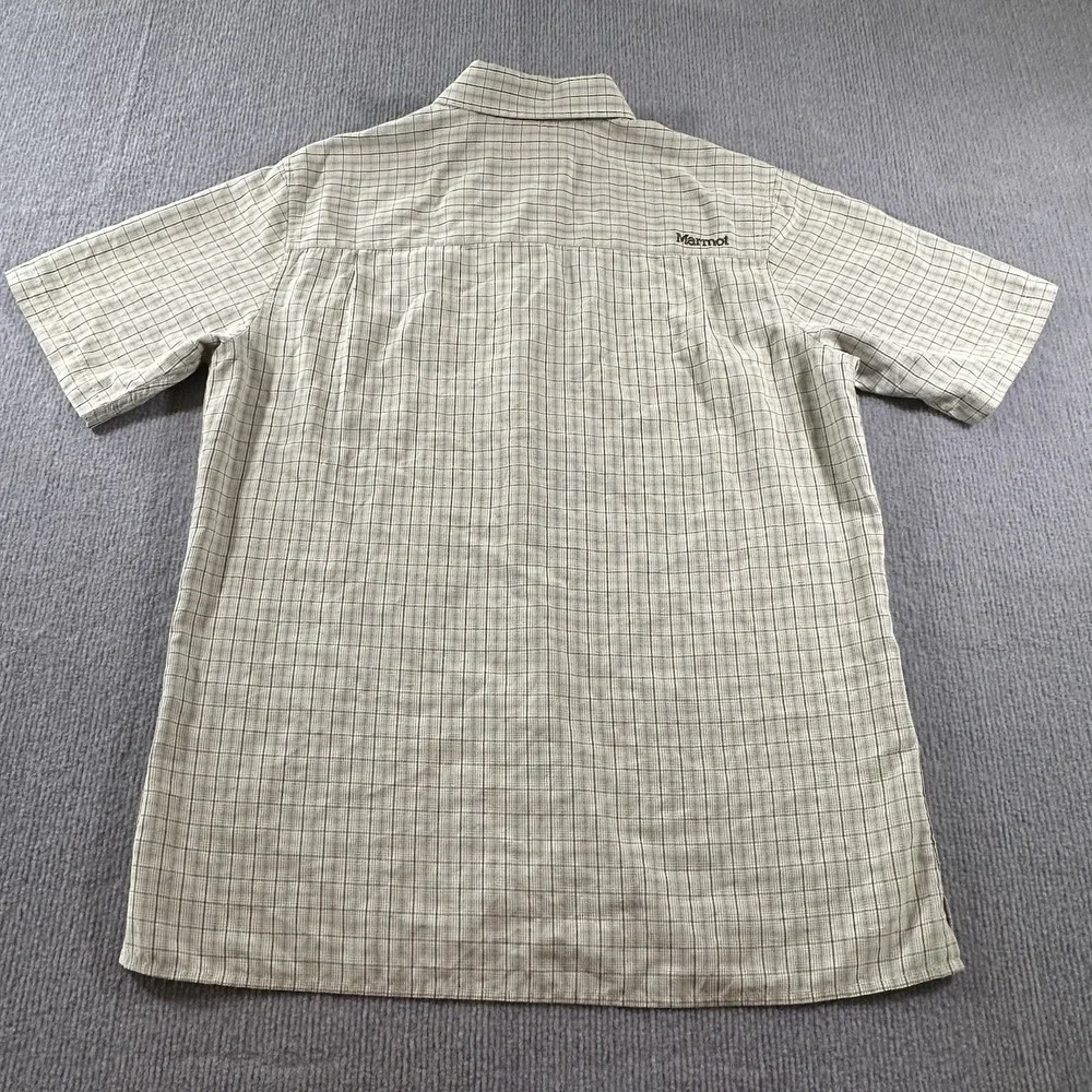 Marmot for‎ Life Button Up Front Short Sleeve Casual Shirt Mens Medium M - Picture 6 of 8